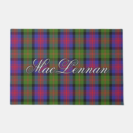 Scots Vista Clan MacLennan Tartan Plaid Deurmat (Voorkant)