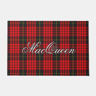 Scots Vista Clan MacQueen Tartan Plaid Deurmat