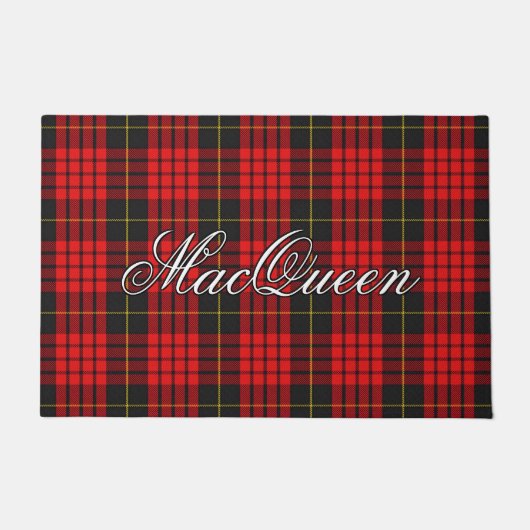 Scots Vista Clan MacQueen Tartan Plaid Deurmat (Voorkant)