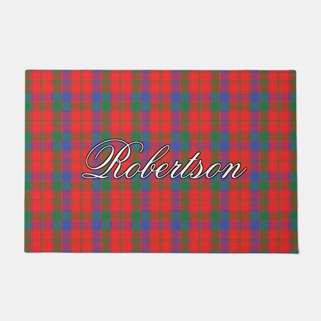 Scots Vista Clan Robertson Tartan Plaid Deurmat (Voorkant)