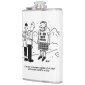 Scotsman heeft Anti-Midge T-Shirt Heupfles (Links)