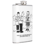 Scotsman heeft Anti-Midge T-Shirt Heupfles (Rechts)