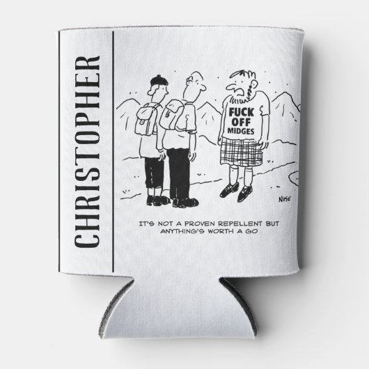 Scotsman heeft een nieuwe methode om muggen af te  blikjeskoeler (Voorkant)