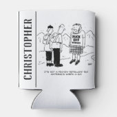 Scotsman heeft een nieuwe methode om muggen af te  blikjeskoeler (Achterkant)