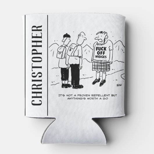 Scotsman heeft een nieuwe methode om muggen af te blikjeskoeler (Achterkant)