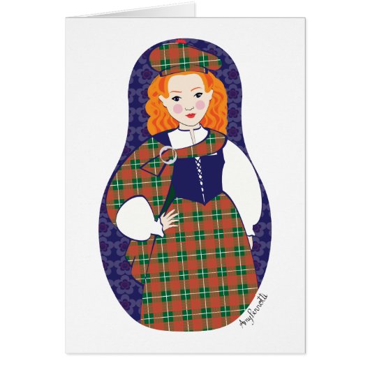 Scotsoman Matryoshka Kaart (Voorkant)