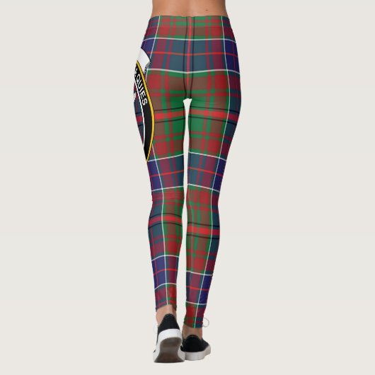 Scotstee Clan Adam Ancient Crest Tartan Vrouwen Leggings (Achterkant)