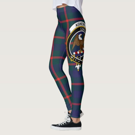 Scotstee Clan Agnew Crest Tartan Vrouwen Leggings (Links)