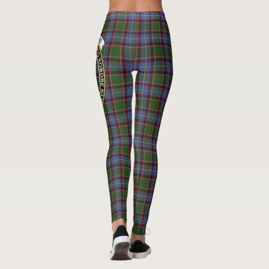 Scotstee Clan Aikenhead Crest Tartan Vrouwen Legge Leggings (Achterkant)