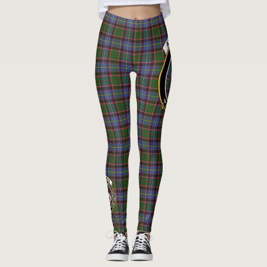Scotstee Clan Aikenhead Crest Tartan Vrouwen Legge Leggings (Voorkant)