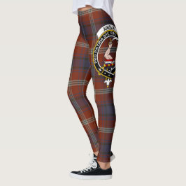 Scotstee Clan Ainslie Ancient Crest Tartan Vrouwen Leggings