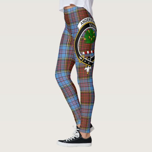 Scotstee Clan Anderson Modern Crest Tartan Vrouwen Leggings (Links)