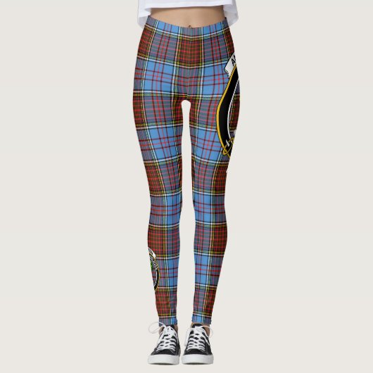 Scotstee Clan Anderson Modern Crest Tartan Vrouwen Leggings (Voorkant)
