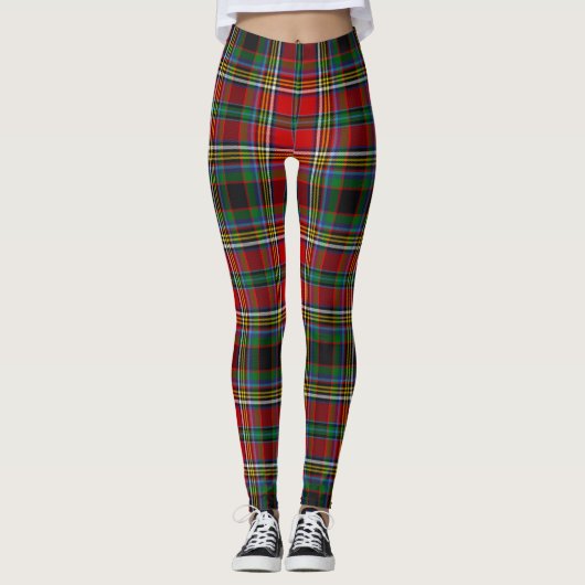 Scotstee Clan Anderson van Arrem Tartan Leggings (Voorkant)