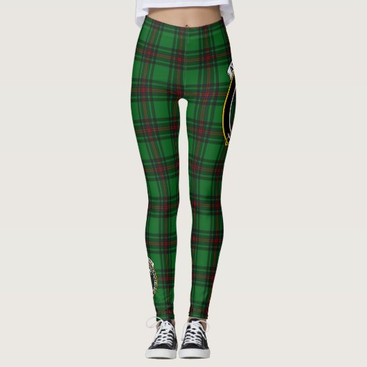 Scotstee Clan Anstruther Crest Tartan Vrouwen Leggings (Voorkant)