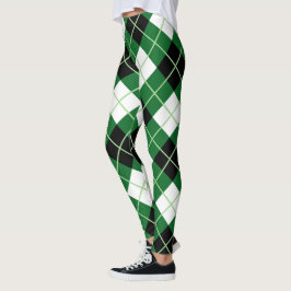 Scotstee Clan Argyle Diagonal Diamond Tartan Vrouw Leggings