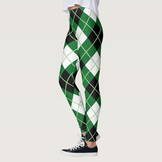 Scotstee Clan Argyle Diagonal Diamond Tartan Vrouw Leggings (Links)