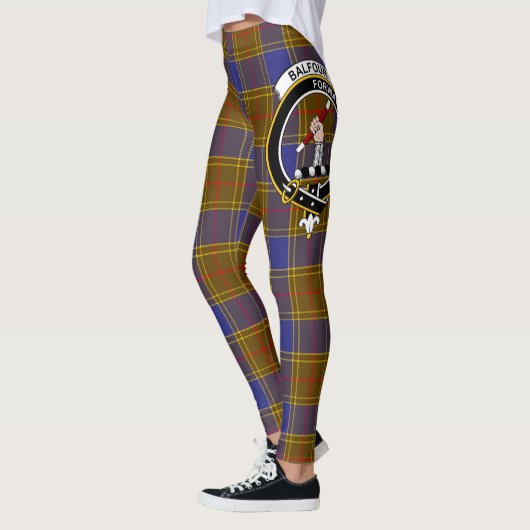 Scotstee Clan Balfour Modern Crest Tartan Vrouwen Leggings (Links)