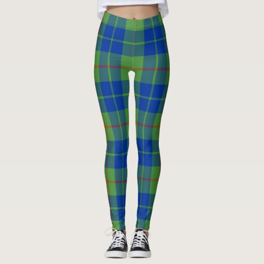 Scotstee Clan Barclay Hunting Ancient Tartan Women Leggings (Voorkant)