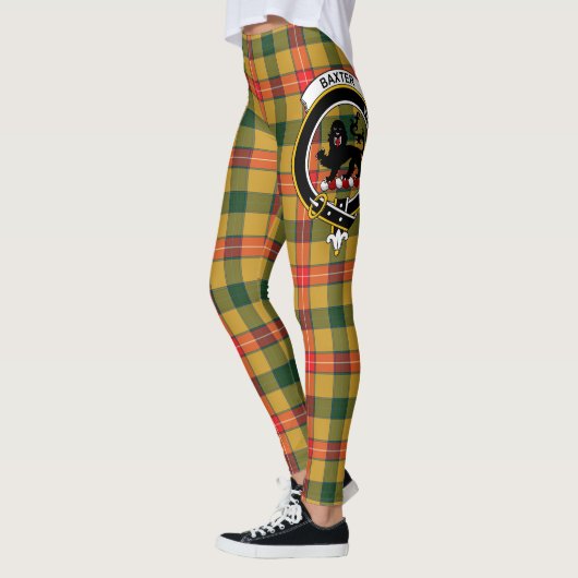 Scotstee Clan Baxter Crest Tartan Vrouwen Leggings (Links)