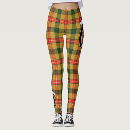 Scotstee Clan Baxter Crest Tartan Vrouwen Leggings (Voorkant)