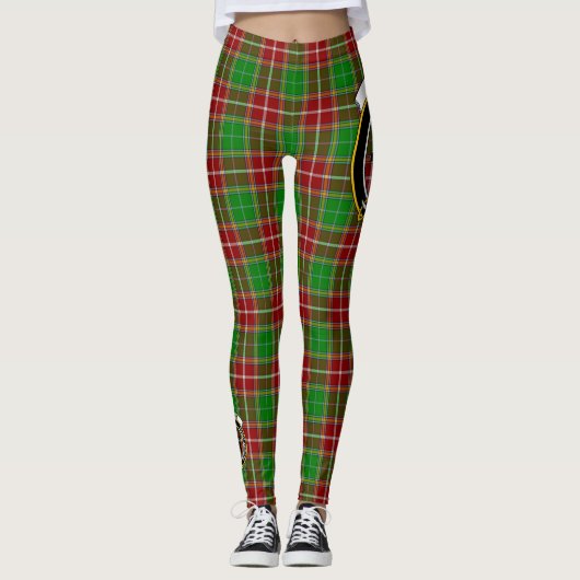 Scotstee Clan Baxter Modern Crest Tartan Vrouwen Leggings (Voorkant)