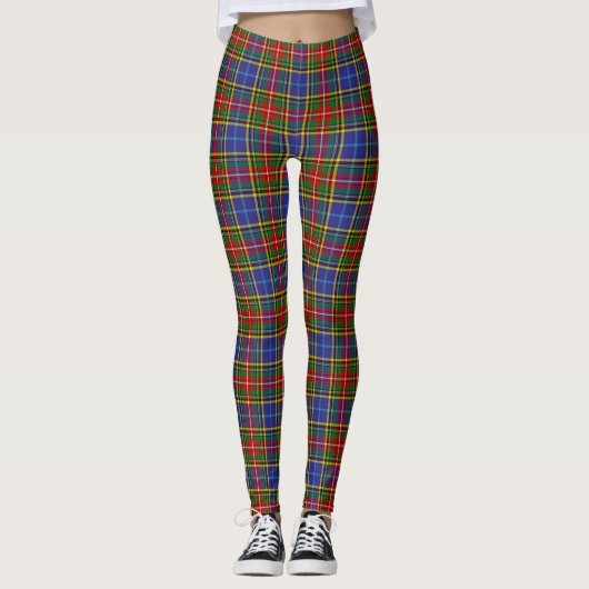 Scotstee Clan Bethune Tartan Vrouwen Leggings (Voorkant)