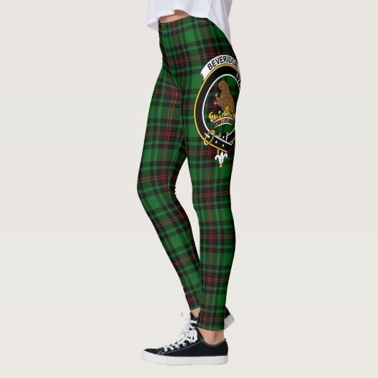 Scotstee Clan Beveridge Crest Tartan Vrouwen Legge Leggings (Links)