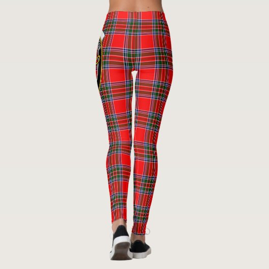 Scotstee Clan Binning Crest Tartan Vrouwen Legging (Achterkant)