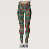 Scotstee Clan Bisset Pattern Crest Tartan Vrouwen Leggings (Voorkant)