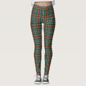 Scotstee Clan Bisset Pattern Tartan Vrouwen Leggin Leggings (Voorkant)