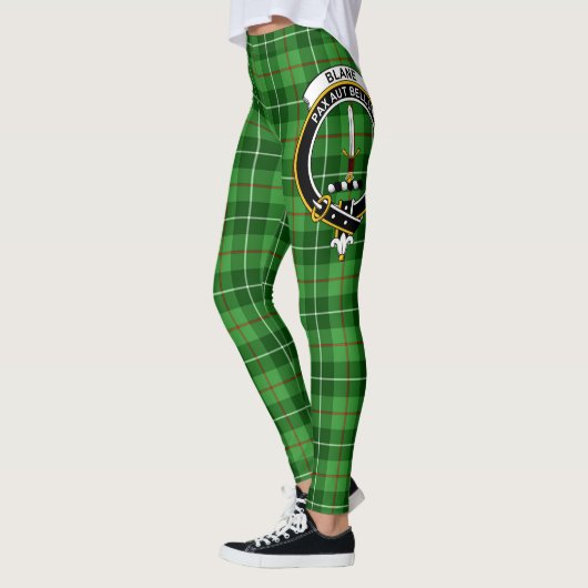 Scotstee Clan Blane Crest Tartan Dames Leggings (Links)