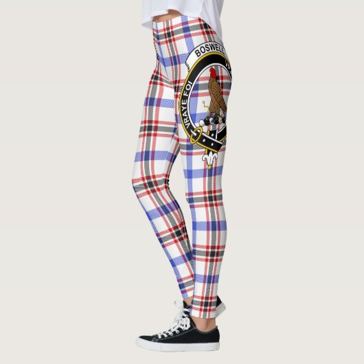 Scotstee Clan Boswell Modern Crest Tartan Vrouwen Leggings (Links)