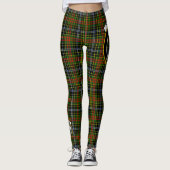 Scotstee Clan Brisbane Crest Tartan Vrouwen Leggin Leggings (Voorkant)
