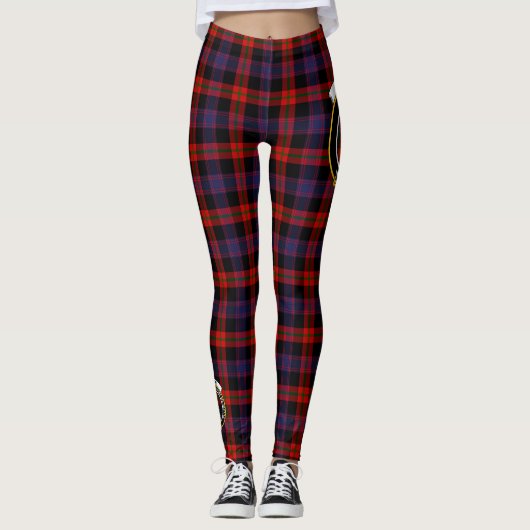 Scotstee Clan Broun Crest Tartan Vrouwen Leggings (Voorkant)