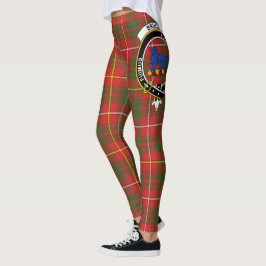 Scotstee Clan Bruce Crest Tartan Vrouwen Leggings
