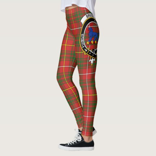 Scotstee Clan Bruce Crest Tartan Vrouwen Leggings (Links)