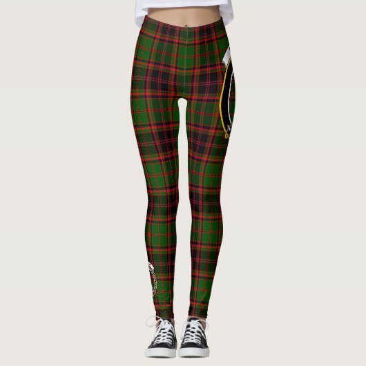 Scotstee Clan Buchan Crest Tartan Vrouwen Leggings (Voorkant)