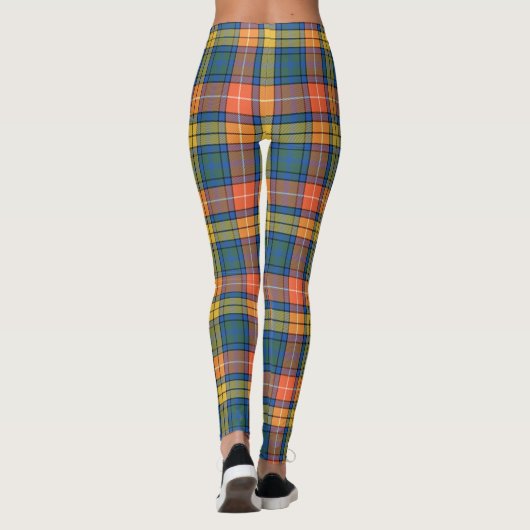 Scotstee Clan Buchanan Ancient Tartan Women Leggin Leggings (Achterkant)