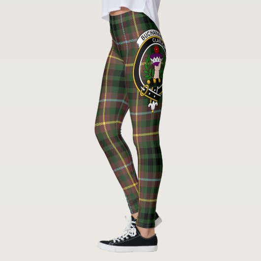 Scotstee Clan Buchanan Hunting Crest Tartan Vrouwe Leggings (Links)