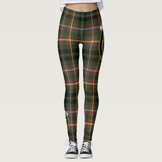 Scotstee Clan Buchanan Hunting Crest Tartan Vrouwe Leggings (Voorkant)