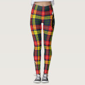 Scotstee Clan Buchanan Modern Crest Tartan Vrouwen Leggings (Voorkant)