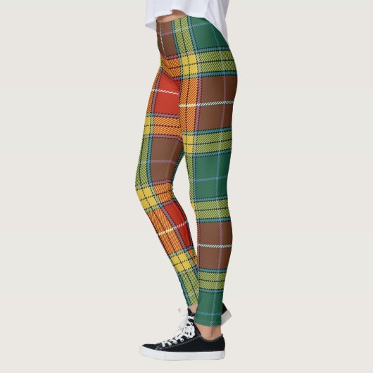 Scotstee Clan Buchanan Old Sett Tartan Women Leggi Leggings (Links)