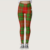 Scotstee Clan Burnett Ancient Crest Tartan Vrouwen Leggings (Voorkant)