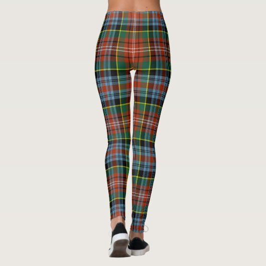 Scotstee Clan Caledonia Tartan Vrouwen Leggings (Achterkant)