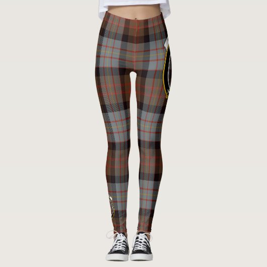 Scotstee Clan Cameron van Erracht Weathered Crest Leggings (Voorkant)
