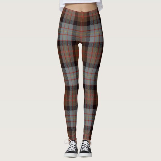 Scotstee Clan Cameron van Erracht Weathered Tartan Leggings (Voorkant)