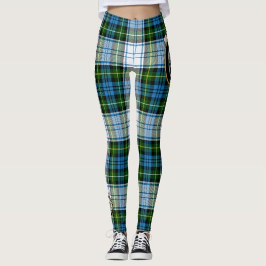 Scotstee Clan Campbell Dress Crest Tartan Vrouwen Leggings (Voorkant)