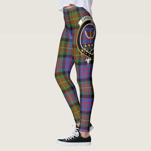 Scotstee Clan Carnegie Ancient Crest Tartan Vrouwe Leggings (Links)