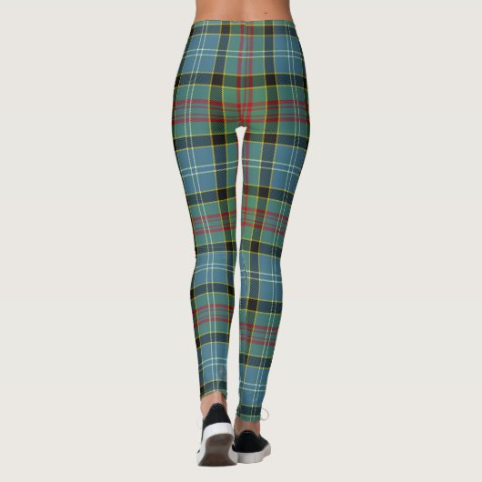 Scotstee Clan Cathcart Tartan Vrouwelijke Leggings (Achterkant)